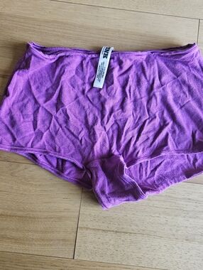 Vintage PINK Women's Cotton Boyshort Panty in Purple